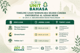 Pelaksanaan Ujian Wawancara Seleksi CAMABA Universitas Al Azhar Mesir Akan Digelar 23 Mei 2026